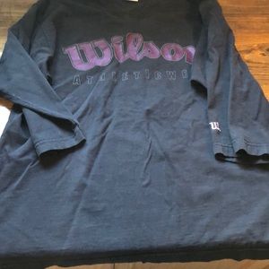 Vintage Black Wilson 3/4 sleeve Tee